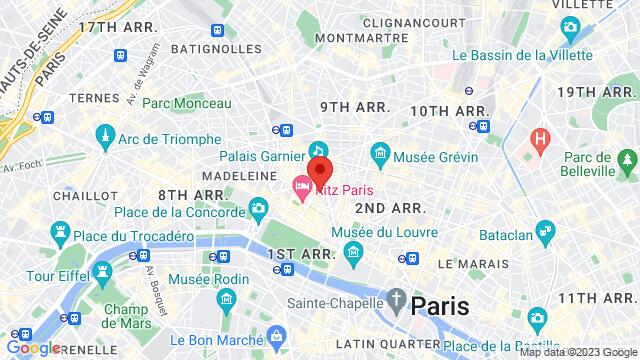 Carte des environs 9 Rue Daunou 75002 Paris