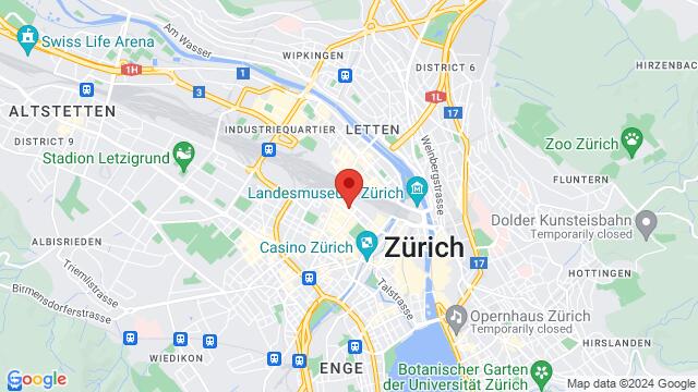 Map of the area around Militärstrasse 84, 8004 Zürich, Suiza