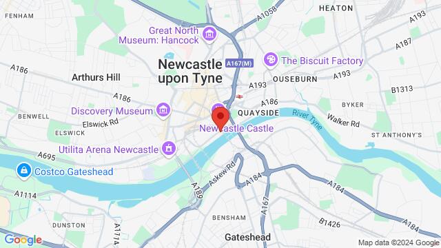 Map of the area around 1 Close, NE1 3RQ, Newcastle upon Tyne, EN, GB