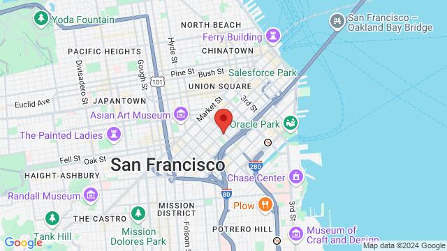 Map of the area around 1015 Folsom, San Francisco, CA, United States, San Francisco, CA, US