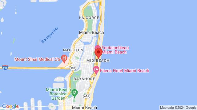 Map of the area around Holiday Inn Miami Beach-Oceanfront, an IHG Hotel, 4333 Collins Ave, Miami Beach, FL 33140, USA