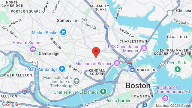 Map of the area around Moves and Vibes Dance Company, 44 Fifth Street, Cambridge, MA, 02141, United States