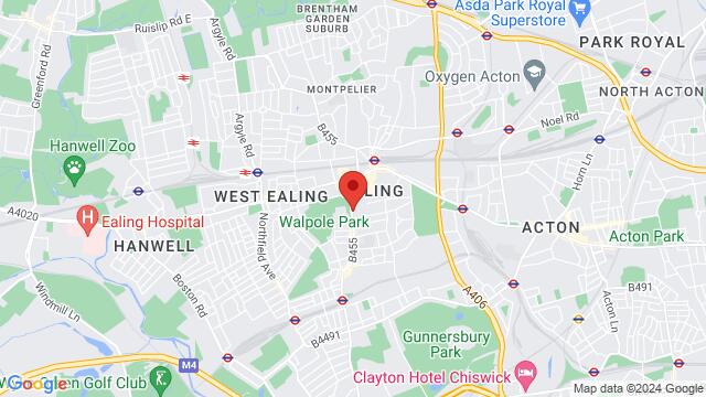 Map of the area around Ealing Green Church, Ealing Green Church, The Green, London, W5 5QT, United Kingdom