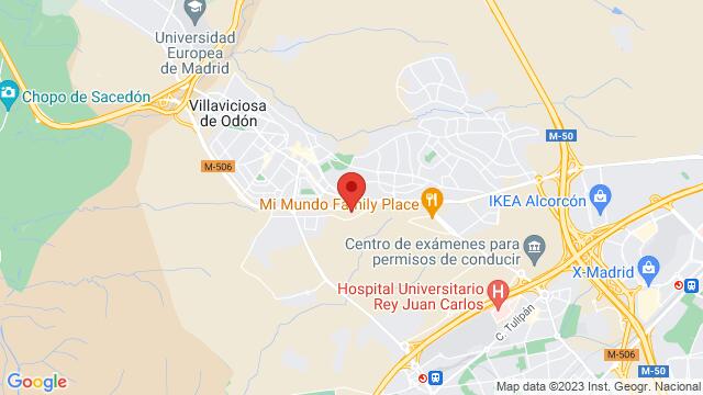 Map of the area around Hotel Villa Odón