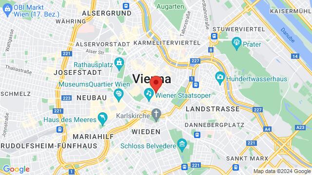 Karte der Umgebung von Johannesgasse 3,Wien, Österreich, Wien, WI, AT