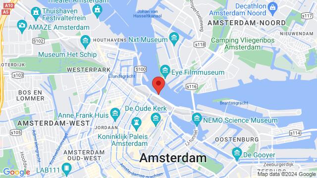 Mapa de la zona alrededor de Sound-Fleet, De Ruijterkade, 1011 Amsterdam, Nederland,Amsterdam, Netherlands, Amsterdam, NH, NL