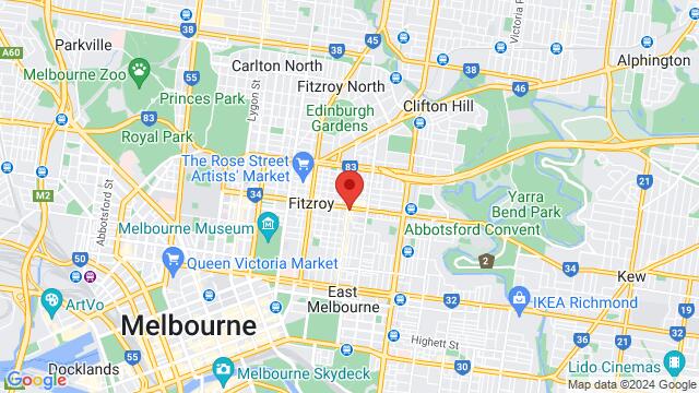 Map of the area around Level 1 326 Smith Street,Melbourne,VIC,Australia, Melbourne, VI, AU