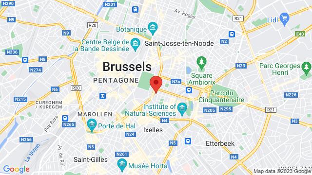 Map of the area around Rue Montoyer 1/32, 1000, Bruxelles, , Belgique