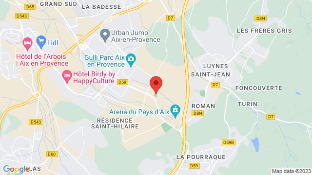 Map of the area around 205 Avenue du 12 Juillet 1998 13290 Aix-en-Provence