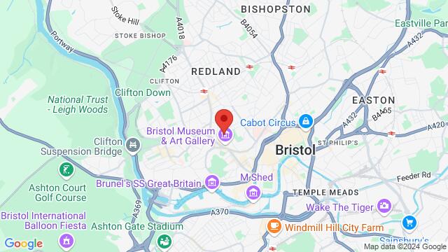 Map of the area around Bristol Medics Badminton Club, Elmdale Road, Bristol, BS8 1, United Kingdom,Bristol, United Kingdom, Bristol, EN, GB