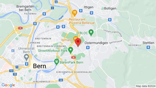 Map of the area around Luna Negra Kulturzentrum Bern, Zentweg 17a, 3006 Bern, Schweiz