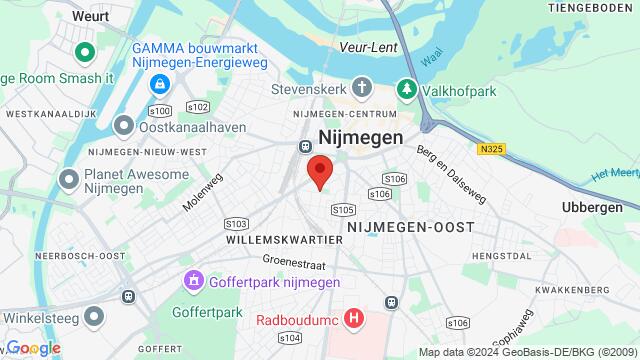 Map of the area around Leemptstraat 34,Nijmegen, Netherlands, Nijmegen, GE, NL