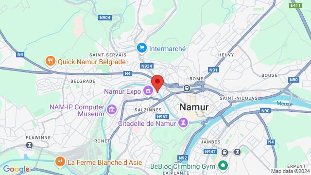 Map of the area around Tabora - Namur