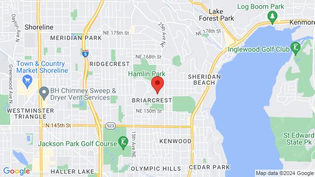 Map of the area around 15343 25th Ave N., 98155, Seattle, Wa, United States
