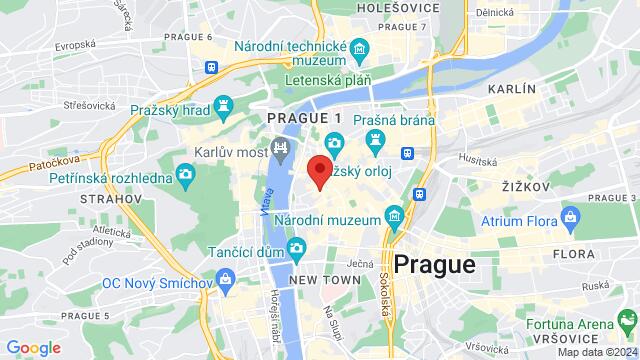Map of the area around Bartolomějská 309/13, Staré Město, 110 00 Praha-Praha 1, Czechia