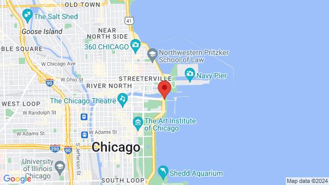 Map of the area around 200 North Breakwater Access, 60601, Chicago, IL, US