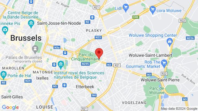 Map of the area around Av. de Tervueren 2, 1040, Etterbeek, , Belgique