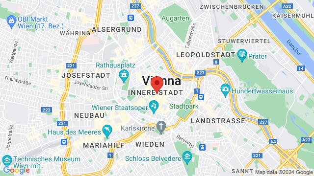 Mapa de la zona alrededor de 2 Spiegelgasse, Wien, Wien, AT
