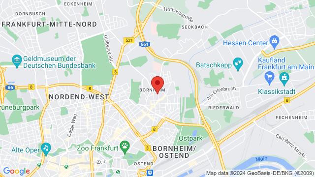 Map of the area around Alt-Bornheim 35, 60385 Frankfurt am Main, Deutschland,Frankfurt, Germany, Frankfurt, HE, DE