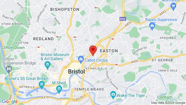 Carte des environs White Street,Bristol, United Kingdom, Bristol, EN, GB