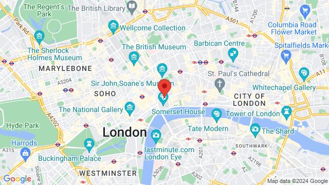 Map of the area around The Vault – London, Bush House SE Wing, 300 Strand St, London, WCR2 1AE, United Kingdom