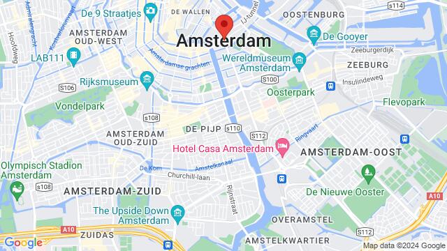 Map of the area around Amsterdam, Netherlands, Amsterdam, NH, NL