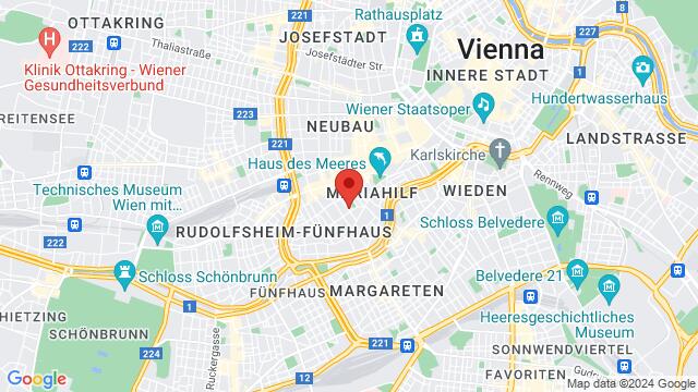 Map of the area around 12-14 Hirschengasse, Wien, Wien, AT