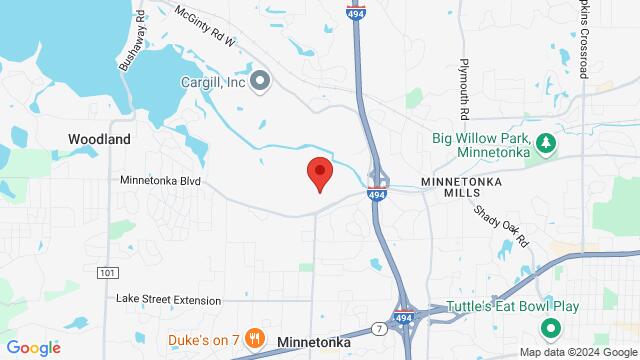 Map of the area around Minnetonka City Hall, 14600 Minnetonka Blvd, Minnetonka, MN, 55345, United States