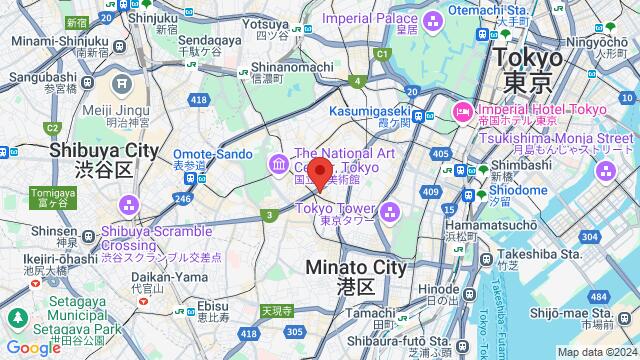 Map of the area around 東京都港区六本木３丁目１０−５,Minato, Minato, TY, JP