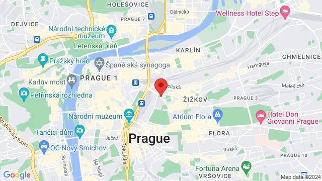 Map of the area around nám. Winstona Churchilla 1800/2,Prague, Czech Republic, Prague, PR, CZ