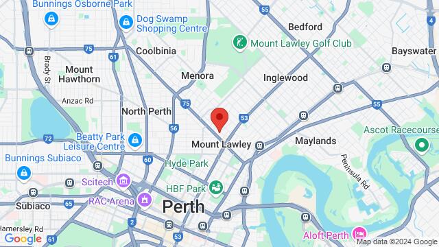 Map of the area around 7 Rookwood St, Mount Lawley WA 6050, Australia,Perth, Western Australia, Perth, WA, AU