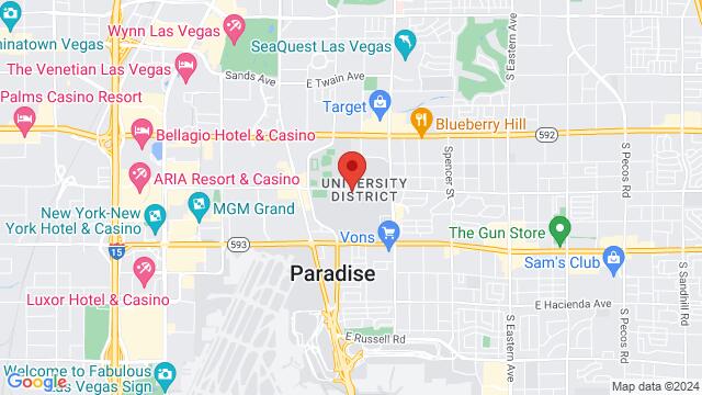 Map of the area around Unlv Student Union Ballroom, E Harmon Ave, Las Vegas, NV 89119, United States,Whitney, Nevada, Las Vegas, NV, US