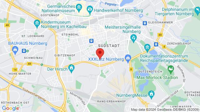 Map of the area around Pillenreuther Straße 143 / 145, Pillenreuther Straße 143, 90459 Nürnberg, Deutschland,Nuremberg, Nürnberg, BY, DE