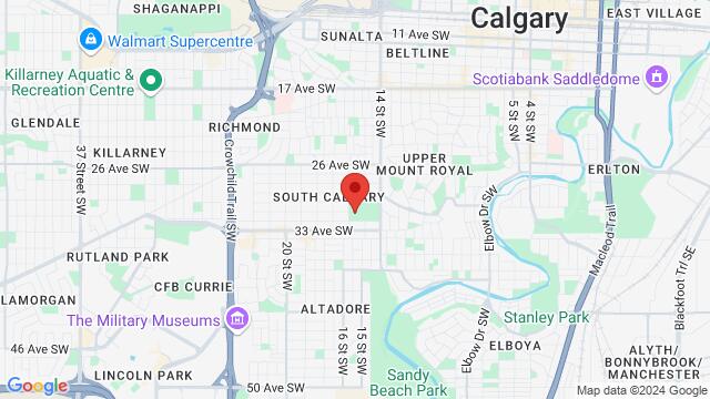 Map of the area around 3130 16 St SW, Calgary, AB T2T 4G7, Canada,Calgary, Alberta, Calgary, AB, CA