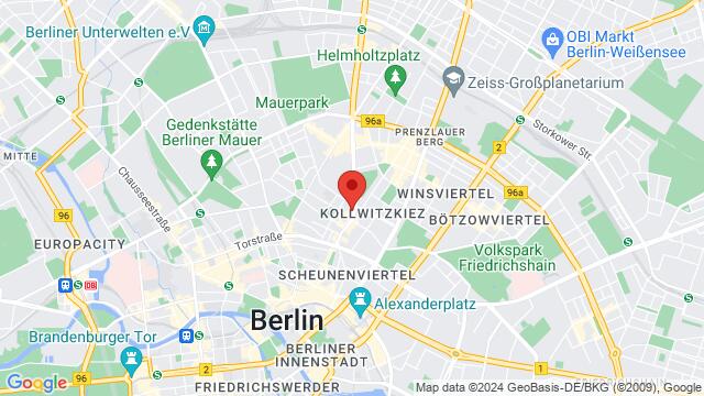 Map of the area around Schönhauser Allee 175, 10119 Berlin, Deutschland,Berlin, Germany, Berlin, BE, DE