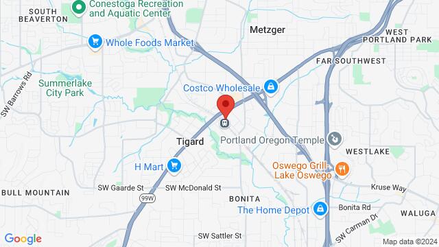 Map of the area around 8900 SW Commercial St, 8900 Southwest Commercial Street, Tigard, OR 97223, Tigard, OR, 97223, US