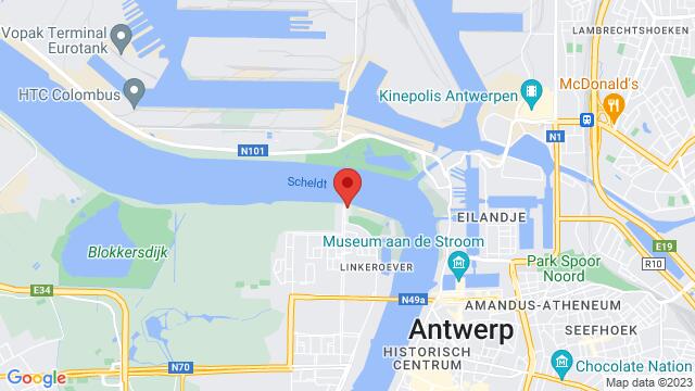 Mapa de la zona alrededor de Plaasj Kaffee - Antwerpen