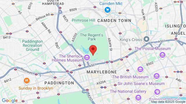 Map of the area around Herringham Hall, Regents University London, London, NW1 4NS, United Kingdom