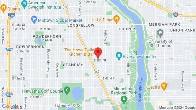 Map of the area around Tapestry Folkdance Center, 3748 Minnehaha Ave, Minneapolis, MN, 55406, United States