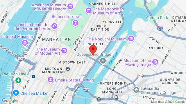 Map of the area around Rodney’s, 1118 1st Avenue, New York, NY 10065, New York, NY, 10065, US