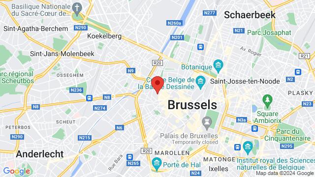 Map of the area around Moutstraat 22, 1000 Brussel, België,Brussels, Belgium, Brussels, BU, BE