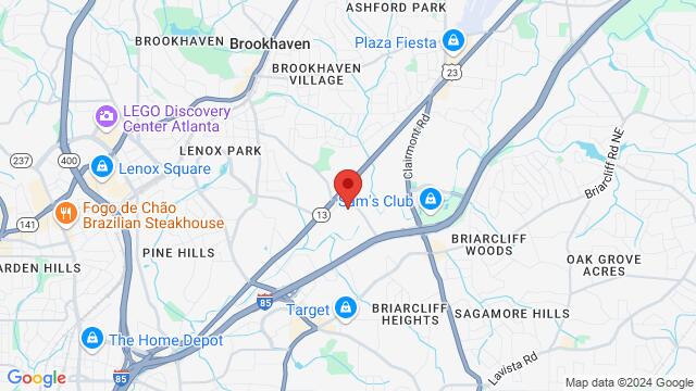 Map of the area around 3365 Buford Highway Northeast, 30329, Atlanta, GA, US