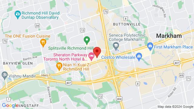 Carte des environs Jokers Theatre and Comedy Club, 115 York Blvd U9, Richmond Hill, ON, L4B3B4, Canada