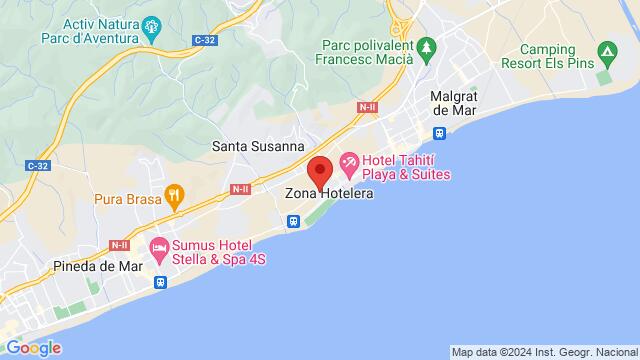 Map of the area around Carrer del Pla de la Torre, 14  , Santa Susanna, Barcelona