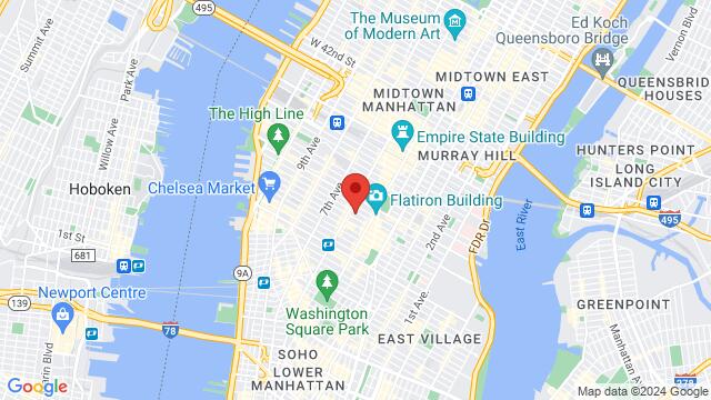 Mapa de la zona alrededor de 48 W 21st St, New York, NY 10010-6907, United States,New York, New York, New York, NY, US