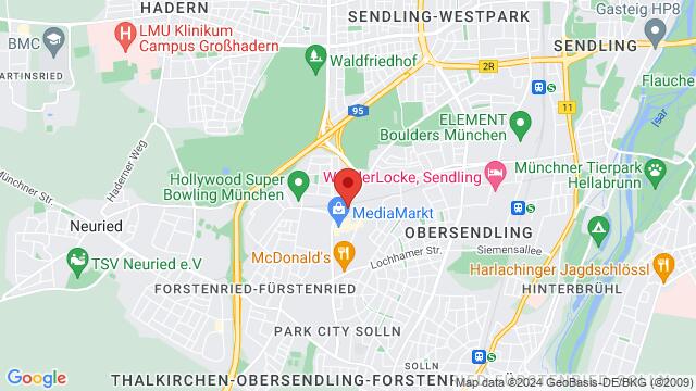 Carte des environs Drygalski-Allee 25, 81477 München, Deutschland,Munich, Germany, Munich, BY, DE