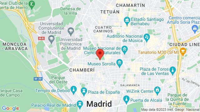 Map of the area around José Abascal 4 , Madrid , Madrid