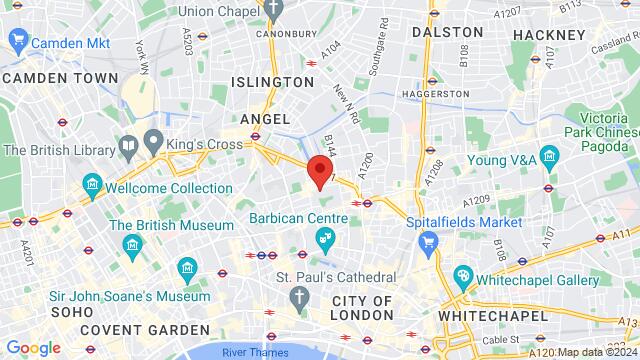 Map of the area around Europa House, Ironmonger Row, London, EC1V 3, United Kingdom,London, United Kingdom, London, EN, GB