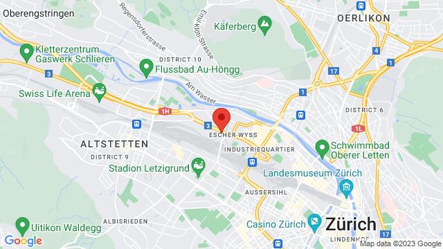 Mapa de la zona alrededor de Pfingstweidstrasse 101, Zürich, Switzerland