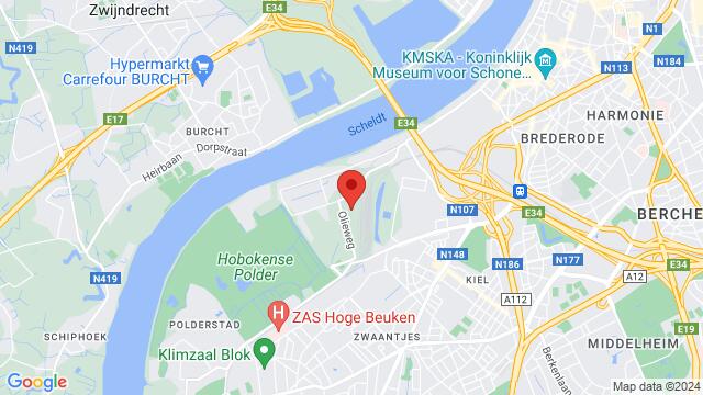 Map of the area around Zonnestroomstraat 2A,Antwerp, Belgium, Antwerp, AN, BE